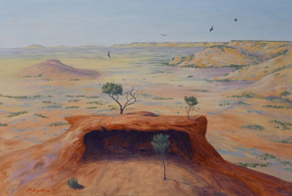 Where Dinosaurs roamed 61x91cm $1000
